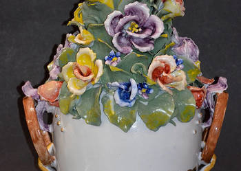Porcelana Roceram Aranżacja kwiatowa Wazon 35cm do kolekcji