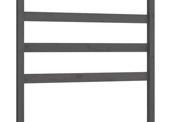 Wezgłowie łóżka szara 95x4x100 cm lite drewno sosnowe WM-822234