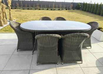 Zestaw ogrodowy stół  dł. 220 /120  i 6 foteli .