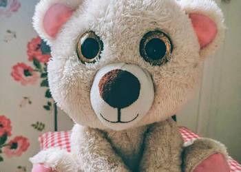 Miś duże  brokatowe oczy