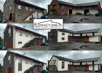 Projekt elewacji w formie wizualizacji ze zdjęć