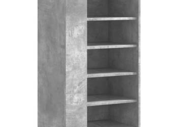 Szafka na buty szarość betonu 52x375x100 cm WM-848447