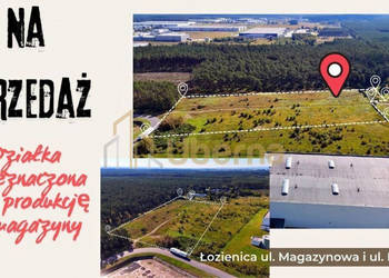 Działka przeznaczona pod produkcję, magazyny