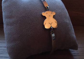 bransoletka z misiem posrebrzana bransoletka z misiem posrebrzana