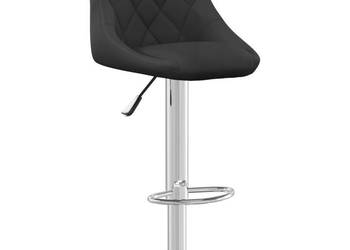 Stołki barowe 2 szt. czarne obite aksamitem WM-335302