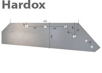 Lemiesz 300hektarów HARDOX 200810/P części do pługa NIEMEYER