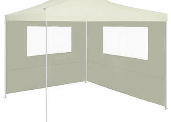 Ścianka z oknami do altany 4x2 m kremowa WM-3070421