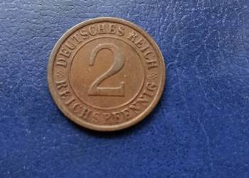 Stare monety 2 pfennig 1925 E Niemcy Stare monety 2 pfennig 1925 E Niemcy