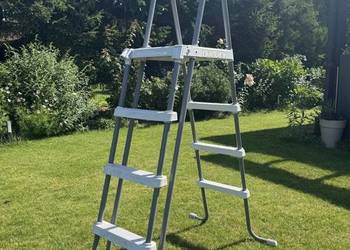 Oryginalna drabinka do basenu Intex 122 cm ze zdejmowanymi stopniami