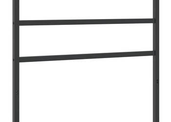 Metalowe wezgłowie czarne 107 cm WM-355395
