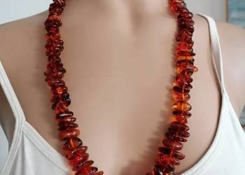 Naszyjnik Bursztyn koniakowy