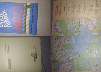 Jezioro Śniardwy – unikatowa mapa turystyczna 1987, bardzo niski nakład