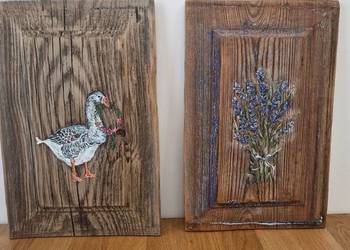 "Gęś "  "  Lawenda " stara zabytkowa okiennica.