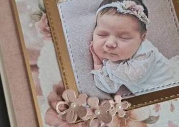 Kartka w kopercie  okazji chrztu,  urodzin