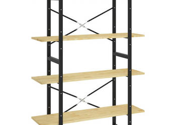 4-poziomowy regał na książki 100x30x140 drewno sosnowe WM-806482