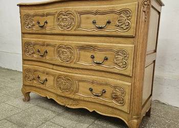 Francuska dębowa komoda ludwikowska z szufladami