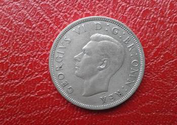 Moneta : pół crown -  Srebro 0.500 -  King George VI