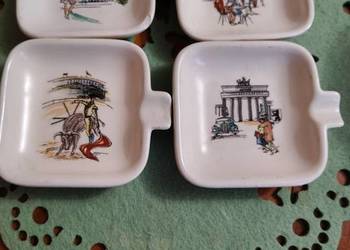 Popielniczki Vintage ręcznie malowane