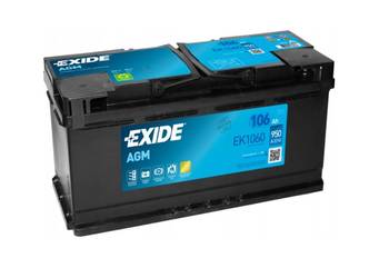 Akumulator 106Ah 950A Exide AGM EN Darmowa wymiana !