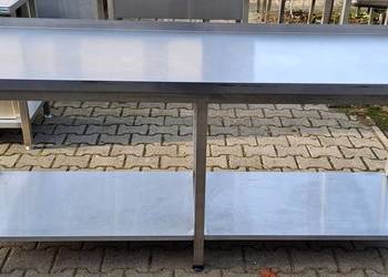 STÓŁ GASTRO Z PÓŁKĄ - WZMACNIANY - 200/60/85 CM - M.1254.N