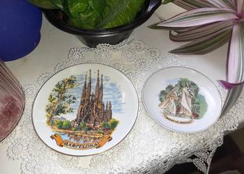 Talerze z francuskiej porcelany