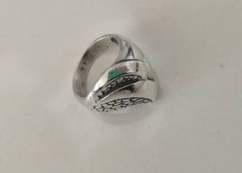 pierścionek sygnet srebro vintage