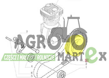 82036658, 84548310, 82020926, 719385054, 719385034 KOŁO PASOWE 4PK CNH