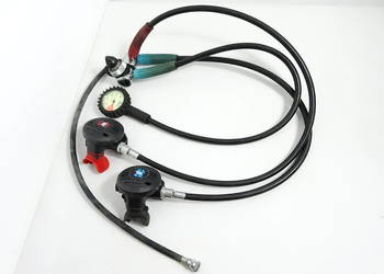 Automat oddechowy Scubapro R190 + Octopus + Manometr Seemann Sub
