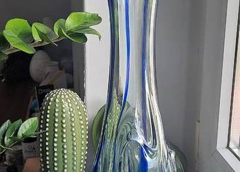 Stary Duży Szklany Wazon - Sękacz