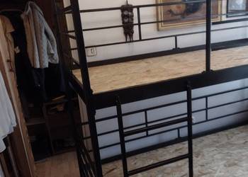Łóżko piętrowe skręcane,loft,metal