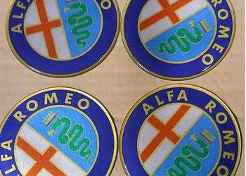 emblematy logo naklejki znaczki felgi dekielki kołpaki Alfa Romeo 60mm