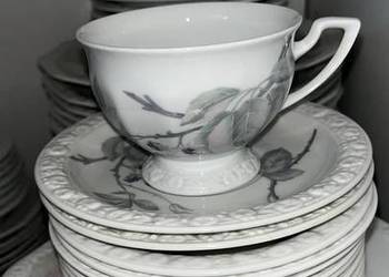 Filiżanka Rosenthal Maria. Dekor Jeżyna.  Germany.  ~ Mniejszy półmisek. Ce Filiżanka Rosenthal Maria. Dekor Jeżyna.  Germany.  ~ Mniejszy półmisek. Ce