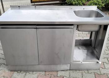 Zlew gastronomiczny zabudowany 151x65x90