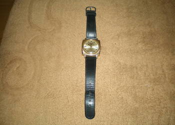 Zegarek męski Glashutte w złotym kolorze. Używany.