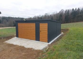 Garaż 5,5x5 kolor antracyt profil ocynkowany