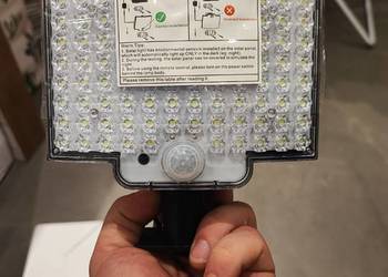 Naświetlacz solarny LED mocny czujnik ruchu hit