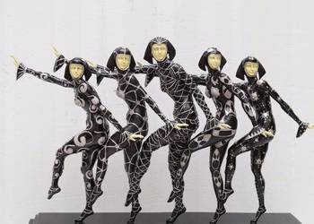 D. CHIPARUS - TANCERKI - THE GIRLS Figura z brązu - Kobiety Tancerka