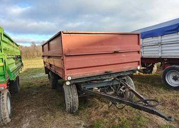 Przyczepa rolnicza wywrotka 8t DMC, 3 stronny wywrót, zarejestrowana