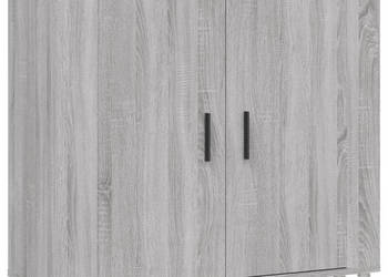 Szafka szary dąb sonoma 80x33x70 cm materiał drewnopochodny WM-816566