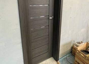 Drzwi wewnętrzne DRE antracyt futryna regulowana 14-16cm 70 prawe
