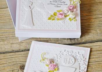 Zaproszenie w pudełku na Komunię ręcznie robione Zaproszenie w pudełku na Komunię ręcznie robione