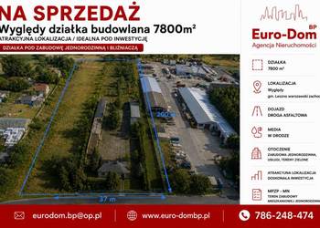 Działka budowlana 7800m2 Wyględy