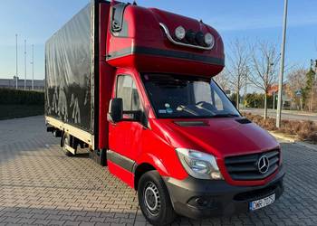 Mercedes Sprinter 316 - firanka 9 pal, winda, zawieszenie pneumatyczne