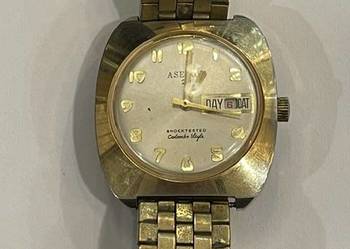 Asikon – zegarek vintage z lat 70. z datownikiem dnia tygodnia
