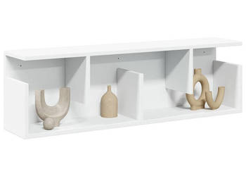 Półka ścienna 100x20x30 cm biała materiał drewnopochodny WM-854841