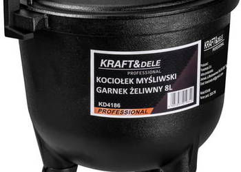 Kociołek myśliwski żeliwny 8L