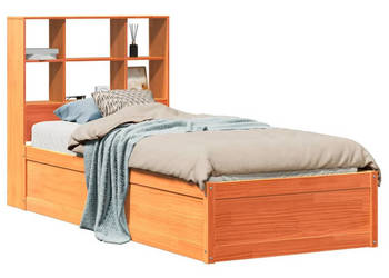 Rama łóżka bez materaca woskowy brąz sosnowa 75x190 cm WM-3323481
