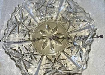 Misa, Patera , owocarka. Szkło kryształowe.  Przeźroczyste szkło kryształow Misa, Patera , owocarka. Szkło kryształowe.  Przeźroczyste szkło kryształow