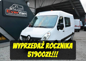 Renault Master średniak 7 osobowy brygadówka doka dystrybutor servis regały
