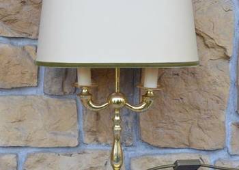 Lampa stylowa złota do sypialni mosiężna stołowa gabinetowa na biurko